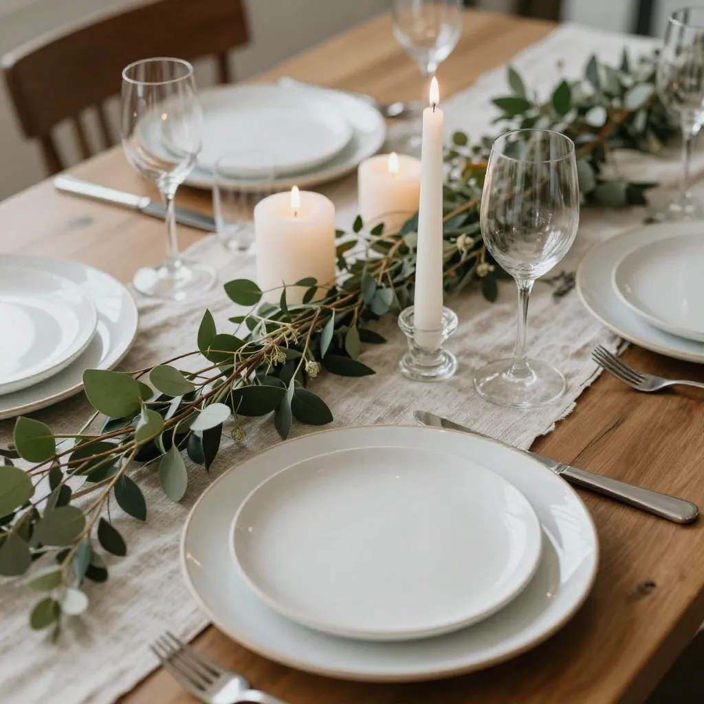 Natural lighting tablescape photography